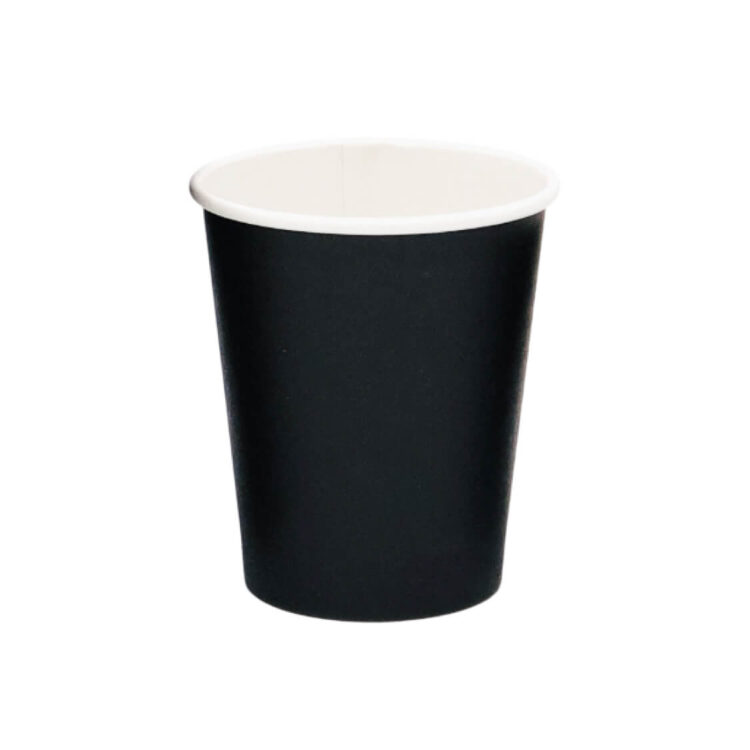 Стакан бумажный для горячих напитков 250 мл Черный 