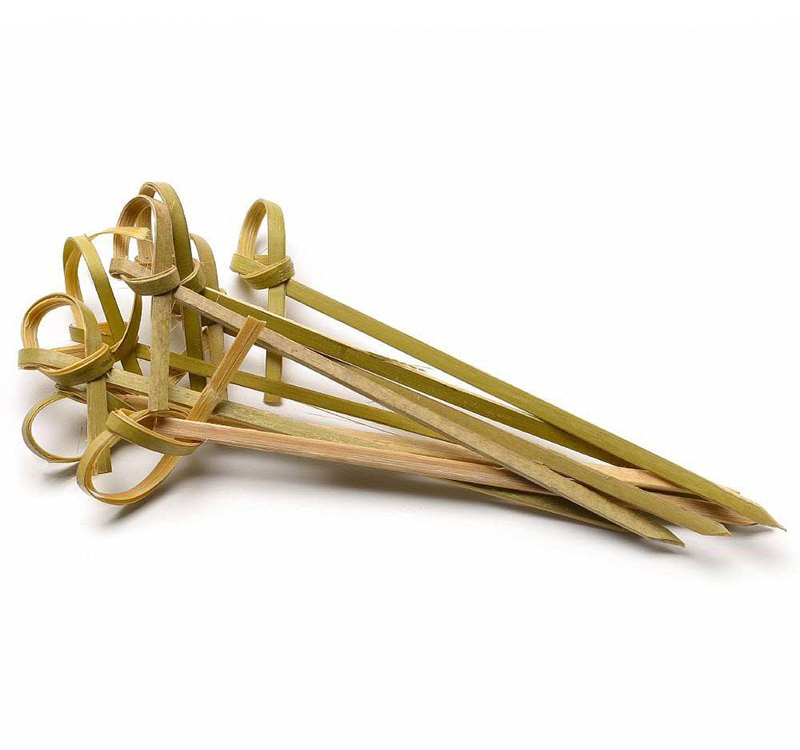 Пика бамбуковая для канапе Узелок 9 см 