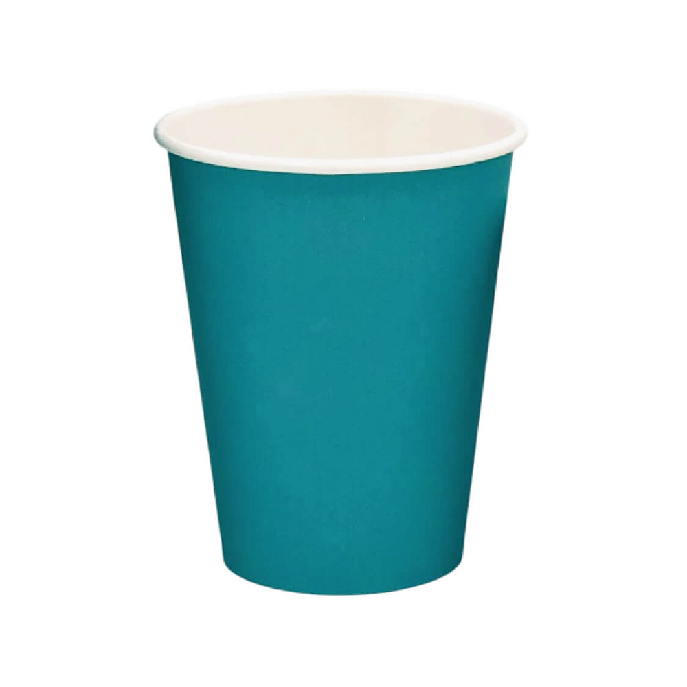 Стакан бумажный для горячих напитков 350 мл Бирюзовый